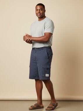 Men’s Bimini Bay Blue Sz 42 Bay Cargo Shorts. Rayon, Light Weight Cooling.